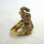 Vintage Gold Elephant Ring