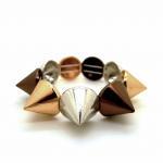 Multi-Colored Metallic Spikes Bracelet